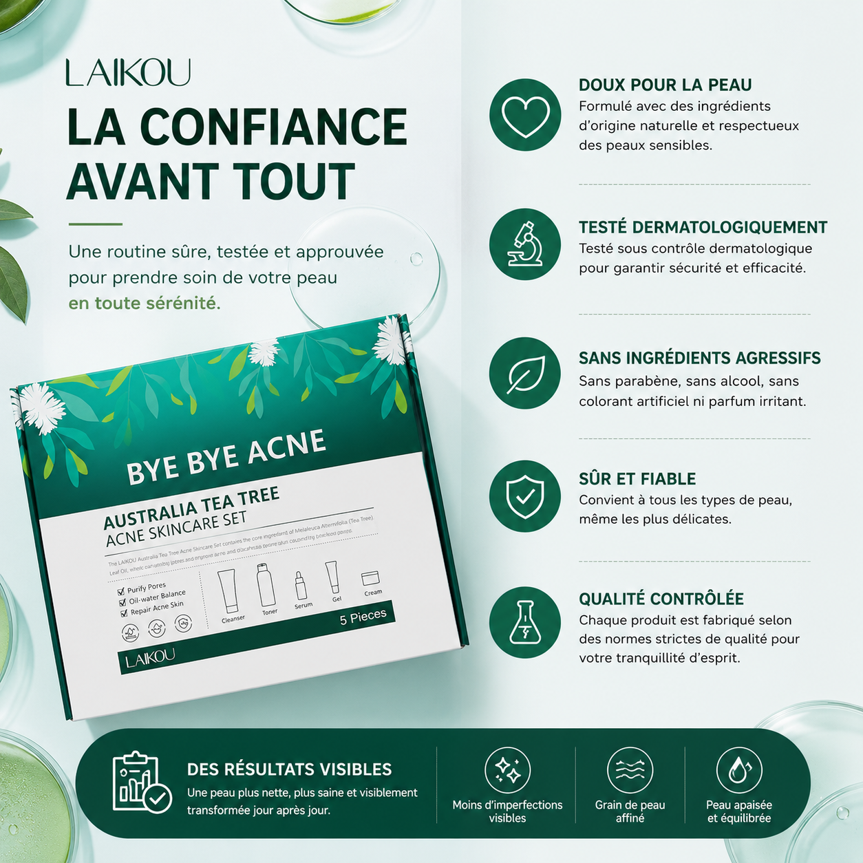 Kit LAIKOU bye bye acné